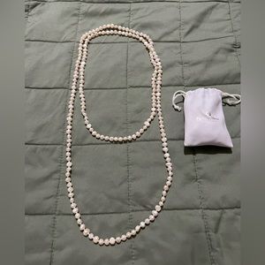 Long Freshwater Pearl Strand Necklace